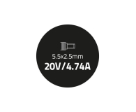 Qoltec Zasilacz do IBM Lenovo 90W 20V 4.74A, 5.5*2.5 - 353094 - zdjęcie 3